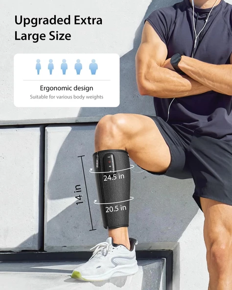 CINCOM Kablosuz Baldır İçin Bacak Kompresyon Masaj Aleti - 3