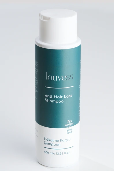 Louvess Dökülme Karşıtı Şampuan (Keratin, Çinko ve Provitamin B5 ile Güçlendirilmiş Formül 400 ML)