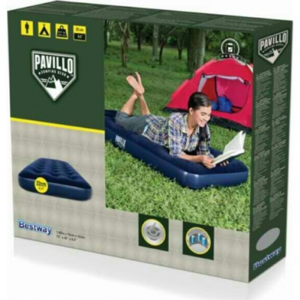 Bestway Pavillo Tek Kişilik Pompa Dahil Şişme Yatak 67000 - 3
