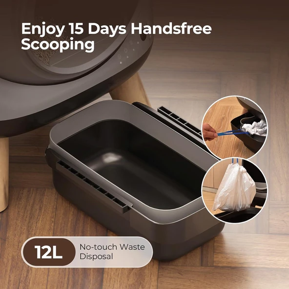 Els Pet Akıllı Kedi Tuvaleti (ELS-4073) - Otomatik Temizlik ve Koku Kontrol Teknolojisi - 7