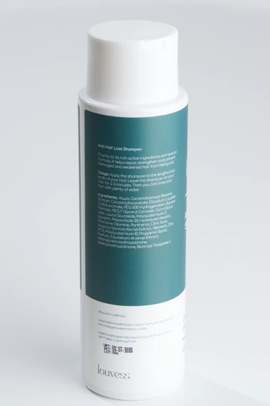 Louvess Dökülme Karşıtı Şampuan (Keratin, Çinko ve Provitamin B5 ile Güçlendirilmiş Formül 400 ML) - 2