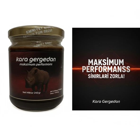 KARA GERGEDAN Maksimum Performans Macun 240 gr 2 adet - 5