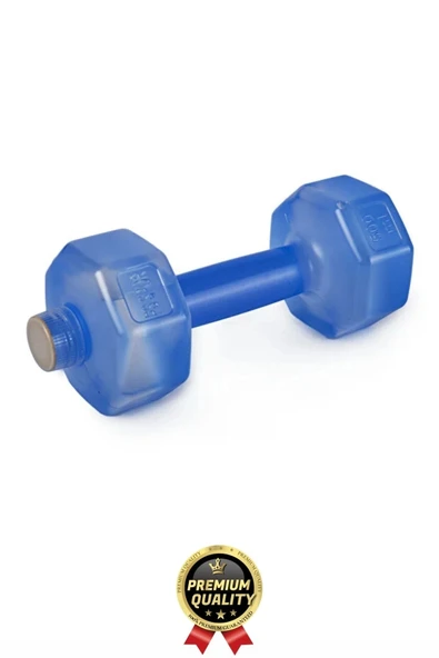 Özel Üretim Fitness Spor Okul Koşu Bpa İçermeyen Plastik Matara Günlük Mavi Dambıl Suluk 500 ml - 3