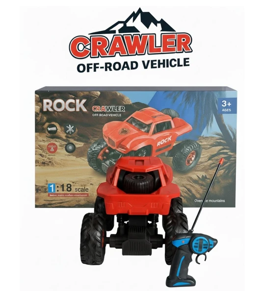 1:18 Ölçek Rock Crawler Off-Road RGB Işıklı Oyuncak Araba
