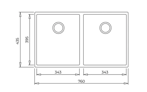 TEKA SQUARE 760 TEZGAH ALTI AVENA BEJ GRANİT EVYE - Resim 3