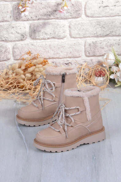 Fort Cool Lina Anatomik Sıcak Astar Kaymaz Taban Kız Çocuk Bot - Resim 9