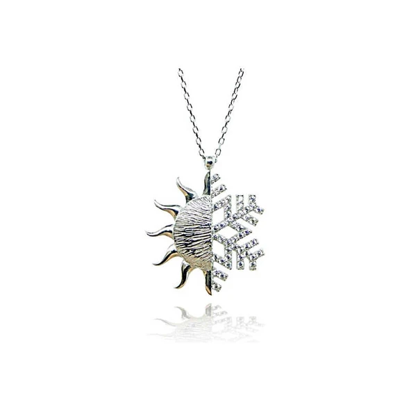 Supertrend Gümüş Güneş Kartanesi Bayan Kolye ürün görseli