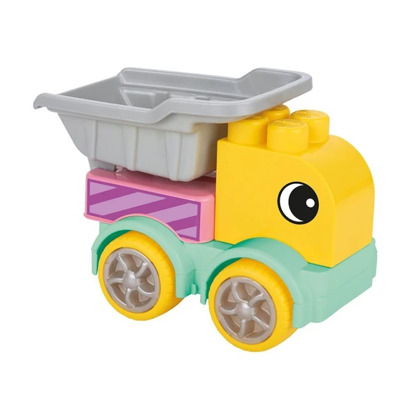 03 607 MASTER BLOKLAR İNŞAAT KAMYONLARI SETİ - Resim 4