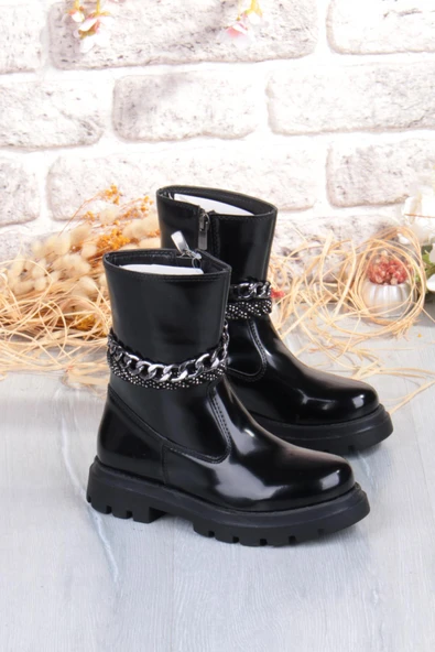 Fort Cool Duru Anatomik Sıcak Astar Kaymaz Taban Kız Çocuk Çizme - Resim 13