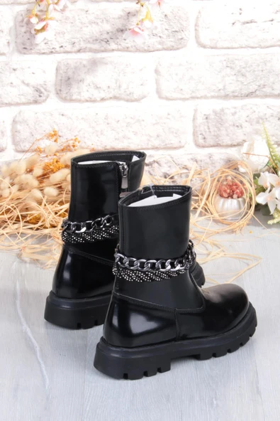 Fort Cool Duru Anatomik Sıcak Astar Kaymaz Taban Kız Çocuk Çizme - Resim 4