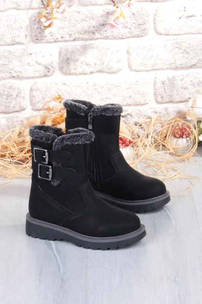 Fort Cool Buckle Anatomik Sıcak Astar Kaymaz Taban Kız Çocuk Çizme ürün görseli