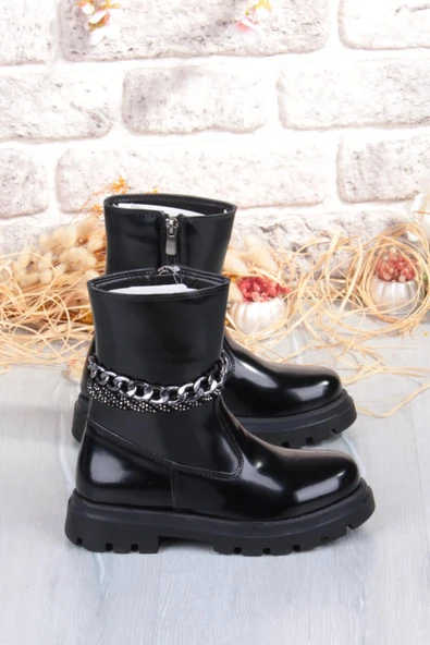 Fort Cool Duru Anatomik Sıcak Astar Kaymaz Taban Kız Çocuk Çizme - Resim 2