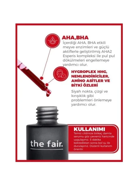 the fair. PDRN (Somon DNA) Serum 30 ml Cilt Serumu ve  Ahabha Peel Bright Cilt Bakım Serumu 30 ml - 7