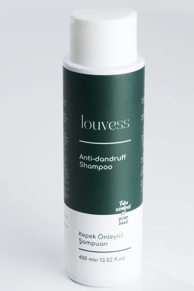 Louvess Kepek Önleyici Şampuan (Çay Ağacı ve Ardıç Katranı İle Güçlendirilmiş Kepek Karşıtı Şampuan 400 ML)