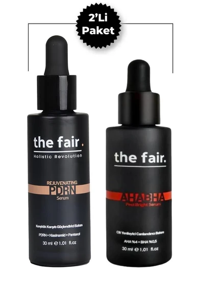 the fair. PDRN (Somon DNA) Serum 30 ml Cilt Serumu ve  Ahabha Peel Bright Cilt Bakım Serumu 30 ml