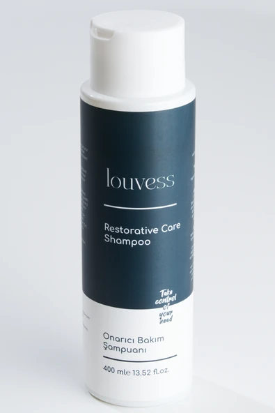 Louvess Onarıcı Bakım Şampuanı ( Güneş ve Hava Almayan Saçlar için At Kuyruğu-Biotin-Argan Formülü 400 ML)