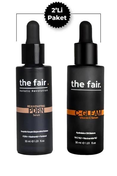 the fair. PDRN (Somon DNA) Serum 30 ml Cilt Serumu ve the fair. C Gleam 30 ml Cilt Serumu