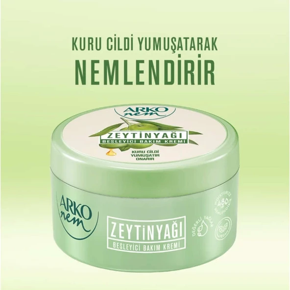 Arko Nem, Zeytinyağlı Nemlendirici El ve Vücut Bakım Kremi - 250 ml - Resim 2
