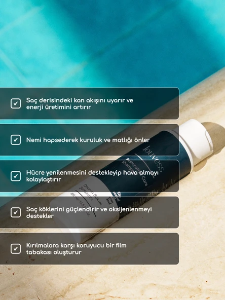 Louvess Onarıcı Bakım Şampuanı ( Güneş ve Hava Almayan Saçlar için At Kuyruğu-Biotin-Argan Formülü 400 ML) - 3