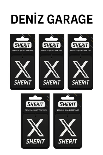 X Siyah Araba Kokusu Deluxe Kalite 5'li