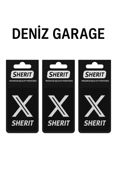 X Siyah Araba Kokusu Deluxe Kalite 3'lü