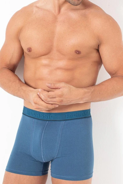 TOPCLASSIC 5'li Açık Mavi Erkek Boxer - Bambu & Pamuk Karışımı - Yumuşak Kumaş & Ter Emici - 2