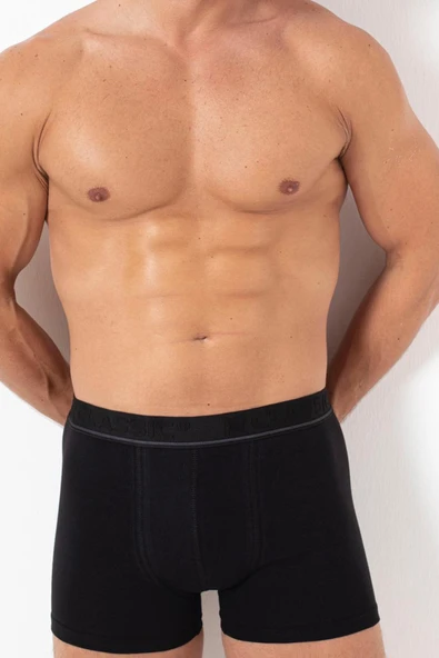 TOPCLASSIC 5'li Siyah Erkek Boxer - Bambu & Pamuk Karışımı - Yumuşak Kumaş & Ter Emici - 2