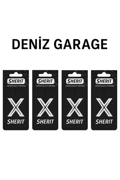 X Siyah Araba Kokusu Deluxe Kalite 4'lü