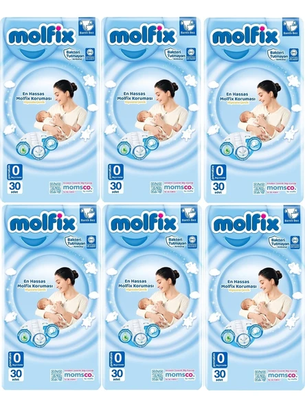 Molfix 0 Numara Prematüre 180'li Bebek Bezi ürün görseli 1