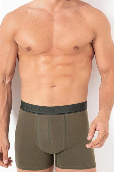 TOPCLASSIC 5'li Haki Erkek Boxer - Bambu & Pamuk Karışımı - Yumuşak Kumaş & Ter Emici - 2