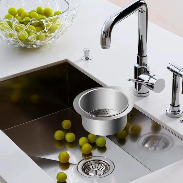 Kuğu Tasarımlı Paslanmaz Lavabo Drenaj Sepeti - Resim 5