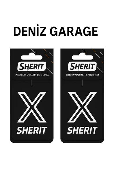 X Siyah Araba Kokusu Deluxe Kalite 2'li