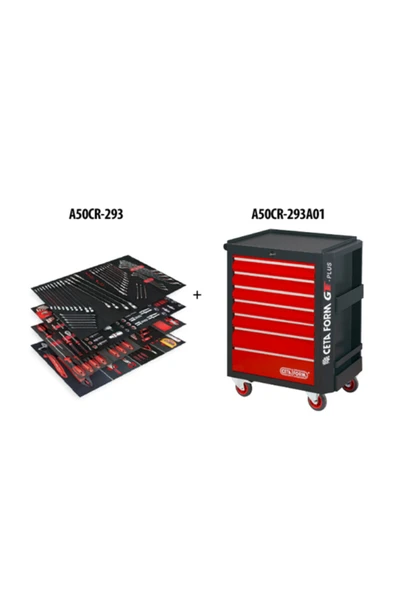 CETA FORM 293 Parça Otomotiv Alet Seti - Dolu Tamir Arabası Auto Maxi A50cr-293a01 ürün görseli