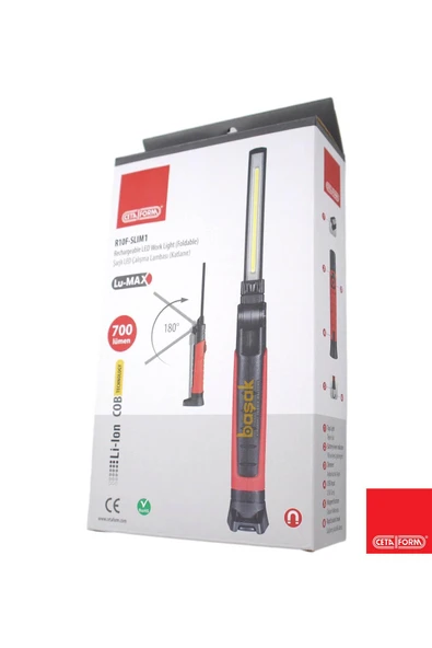 CETA FORM Lumax Şarjlı Led Çalışma Lambası 700 Lümen R10f-slım1 - Resim 4