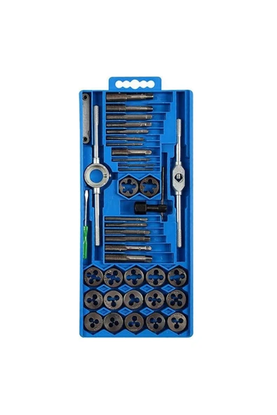 dorf Hırdavat Garajı 40 Parça Metrik Pafta Klavuz Diş Açma Seti - Resim 4
