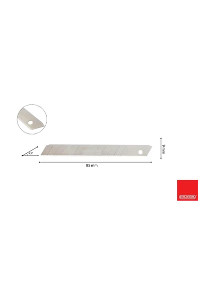 CETA FORM 9mm Maket Bıçağı Yedeği-10’lu Paket - Resim 2
