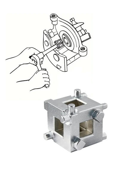 dorf Fren Itme Aparatı Piston Kaliper Sıkıştırma Apartı Tek Parça 3/8 ürün görseli 1