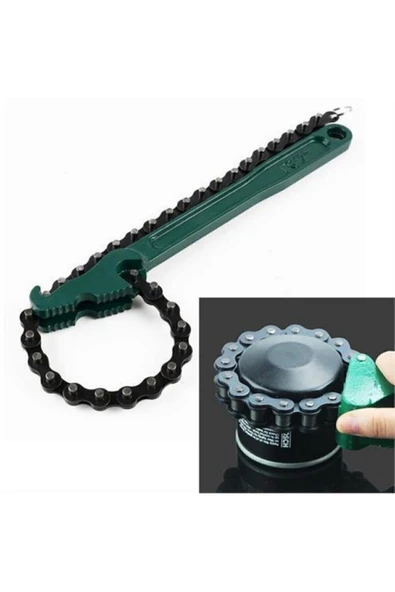 indirim dükkani Ayarlı Zincirli Yağ Filtre Sökme Anahtarı Filitre Anahtar ürün görseli