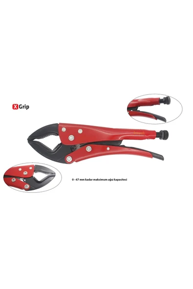 CETA FORM 240 Mm X-grip Özel Ağızlı Ayarlı Pense E52s-240-2 - Resim 2