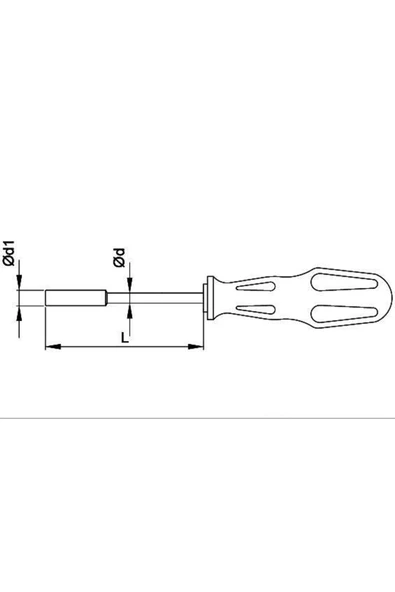 CETA FORM Ceta 1305m Torex Lokma Uçlu Tornavida 5*125 - Resim 2