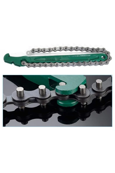 forces Ayarlı Zincirli Yağ Filtre Sökme Anahtarı Profesyonel 300 Mm - Resim 2