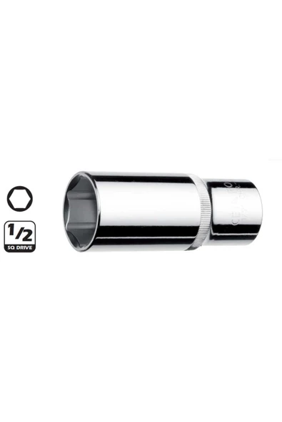 CETA FORM 1/2” 6 Köşe Derin Lokma Anahtar 11 Mm - C24-h11 ürün görseli 1