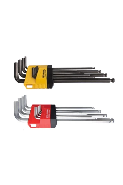 CETA FORM 18 Parça Kombo Topbaşlı L Allen Anahtar Takımı - Metrik/sae ürün görseli