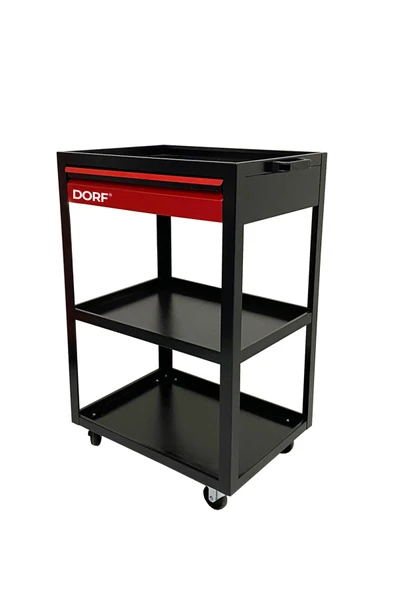 dorf Tek Çekmeceli Parça Taşıma Arabası Tekerli Takım Arabası - Resim 2