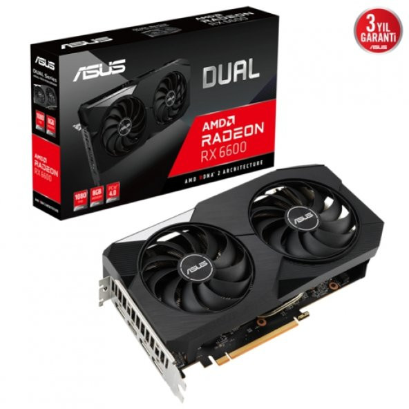 Asus Dual-Rx6600-8G 8Gb 128Bit Gddr6