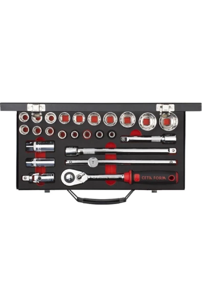 CETA FORM C20-25pb2 25 Parça 1/2” 12 Köşe (yıldız) Lokma Takımı (metal Çanta)