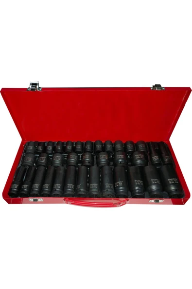 dorf 1/2 Uzun Kısa Havalı Lokma Seti 35 Parça Metal Kutulu ürün görseli 1