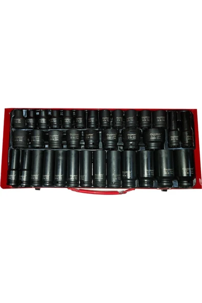 dorf 1/2 Uzun Kısa Havalı Lokma Seti 35 Parça Metal Kutulu - Resim 2