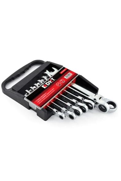 DHT Mafsallı Cırcırlı Kombine 7 Li Anahtar Seti ürün görseli