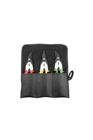 CETA FORM 250 Mm J04-r03 3 Parça Mafsallı Sac Makası Takımı (DERİ ÇANTALI) ürün görseli 1